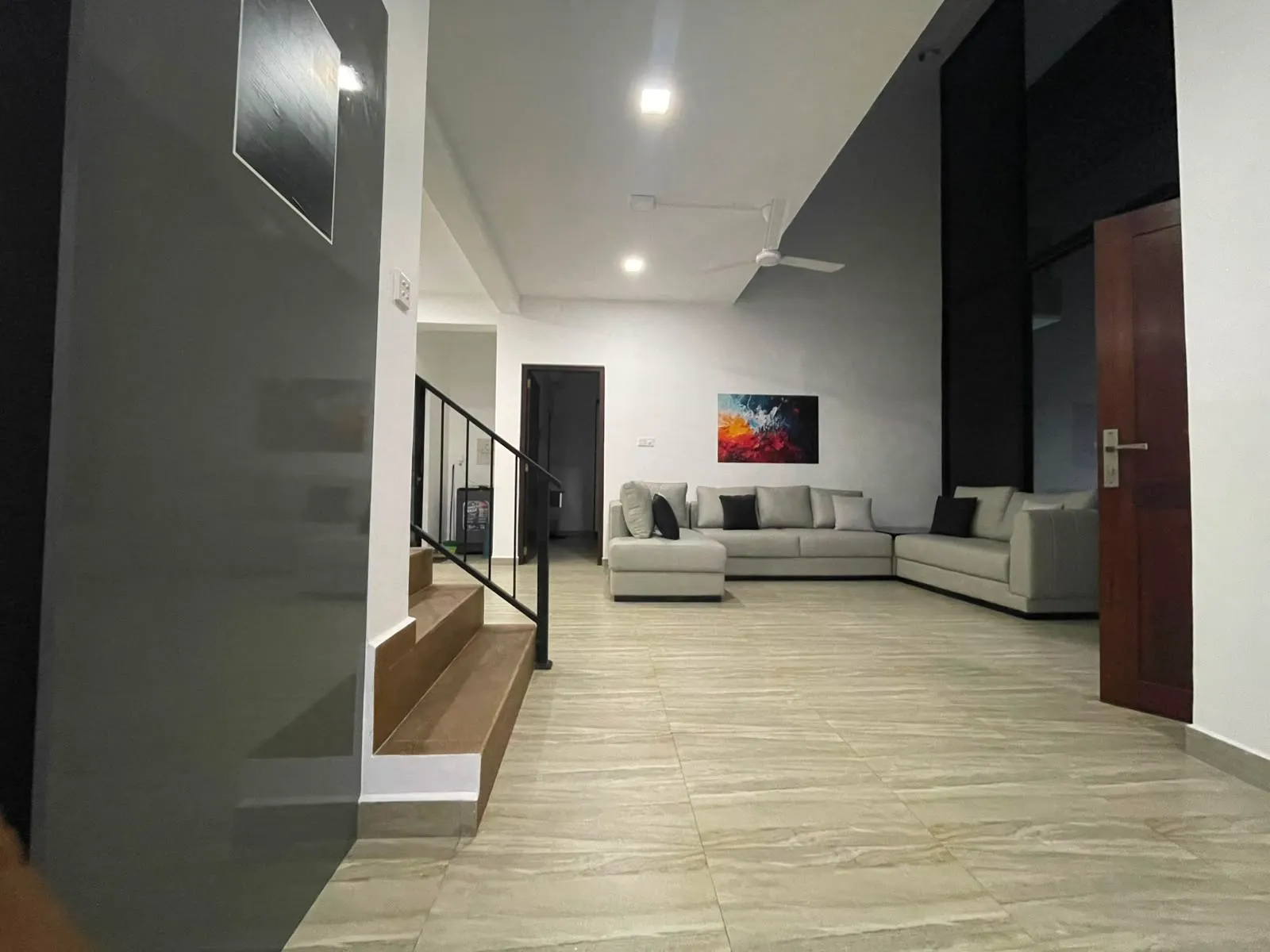 TenTwo spacious living dining area with modern furnishings Kandy luxury villa
