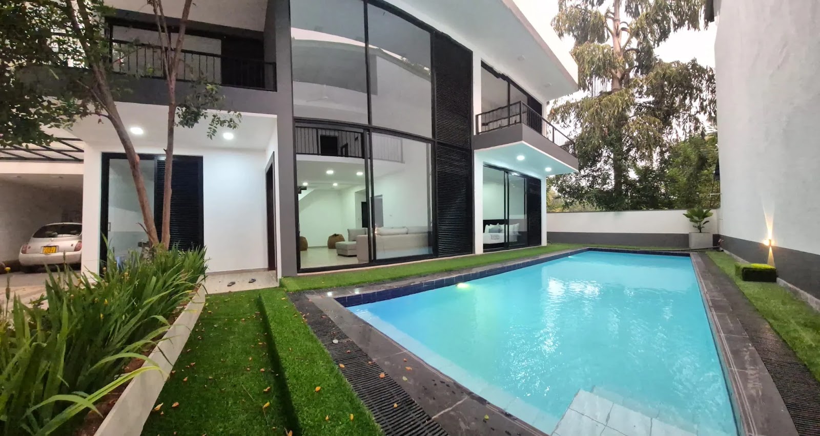 Contemporary architecture at TenTwo with clean lines and natural materials near Kandy